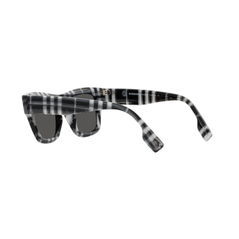 Burberry BE 4360 Ernest 399487 Cheque Blanco/negro