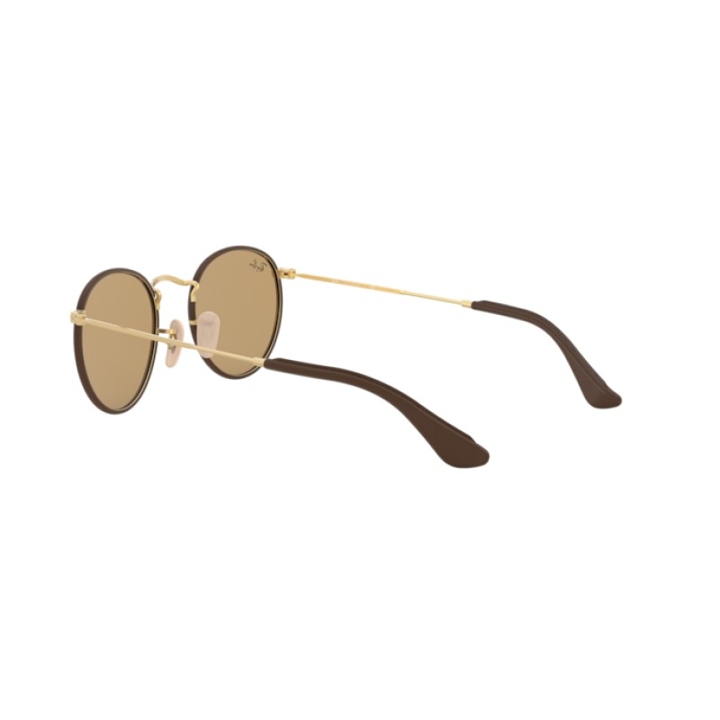 Ray-Ban RB 3475Q Round Craft 112/53 Mate Arista/Marrón Leather