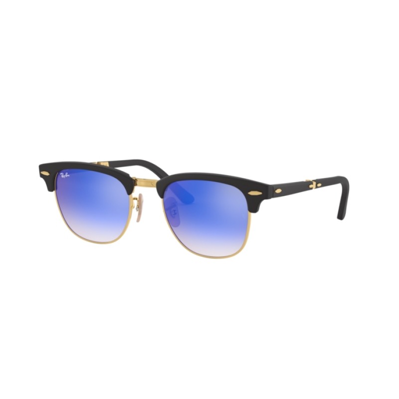 Ray-Ban RB 2176 Clubmaster Folding 901S7Q Mate Negro