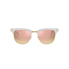 Ray-Ban RB 3507 Clubmaster Aluminum 137/7O Brusched Plata