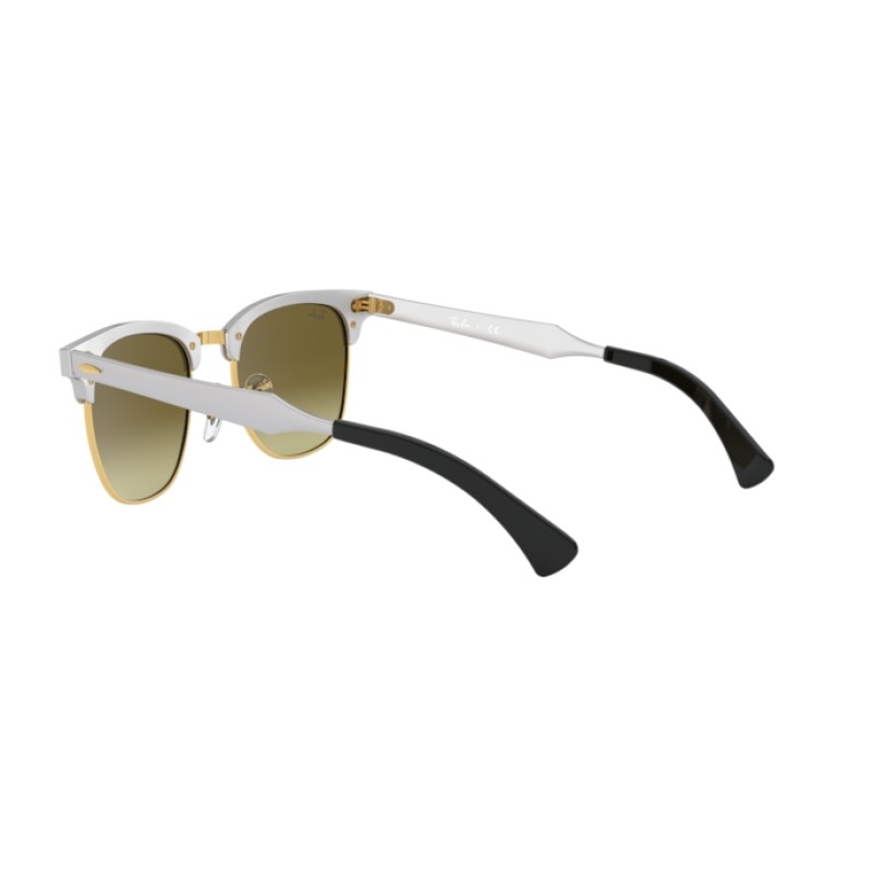 Ray-Ban RB 3507 Clubmaster Aluminum 137/7O Brusched Plata