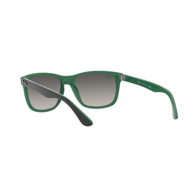 Ray-Ban RB 4181 Rb4181 656811 Negro Mate Sobre Verde