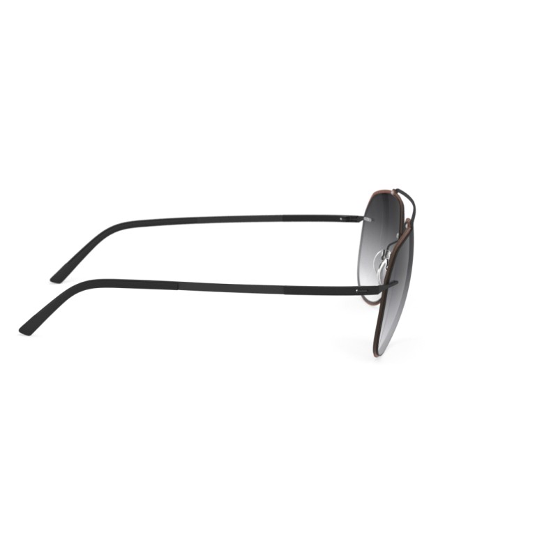 Silhouette 8719 Accent Shades Ring 6040 ámbar - Negro