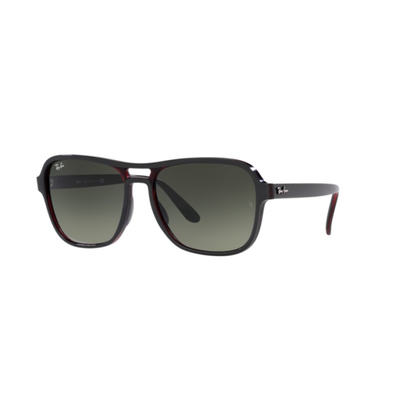 Ray-Ban RB 4356 State Side 660571 Gris Transparente Rojo Gris