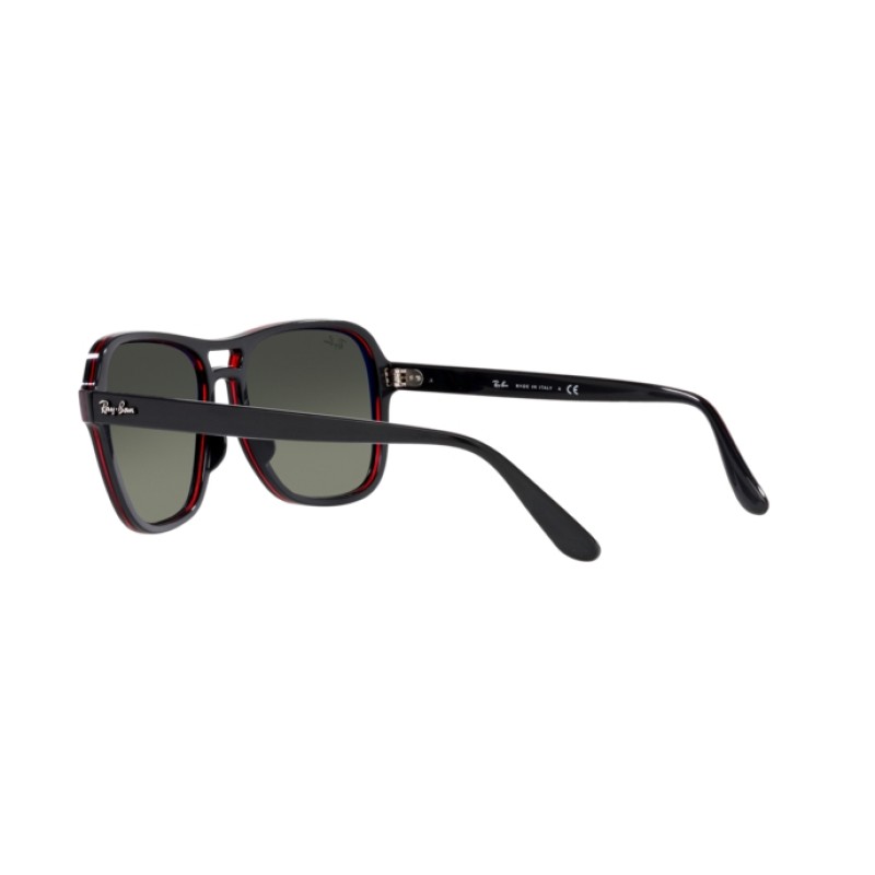 Ray-Ban RB 4356 State Side 660571 Gris Transparente Rojo Gris