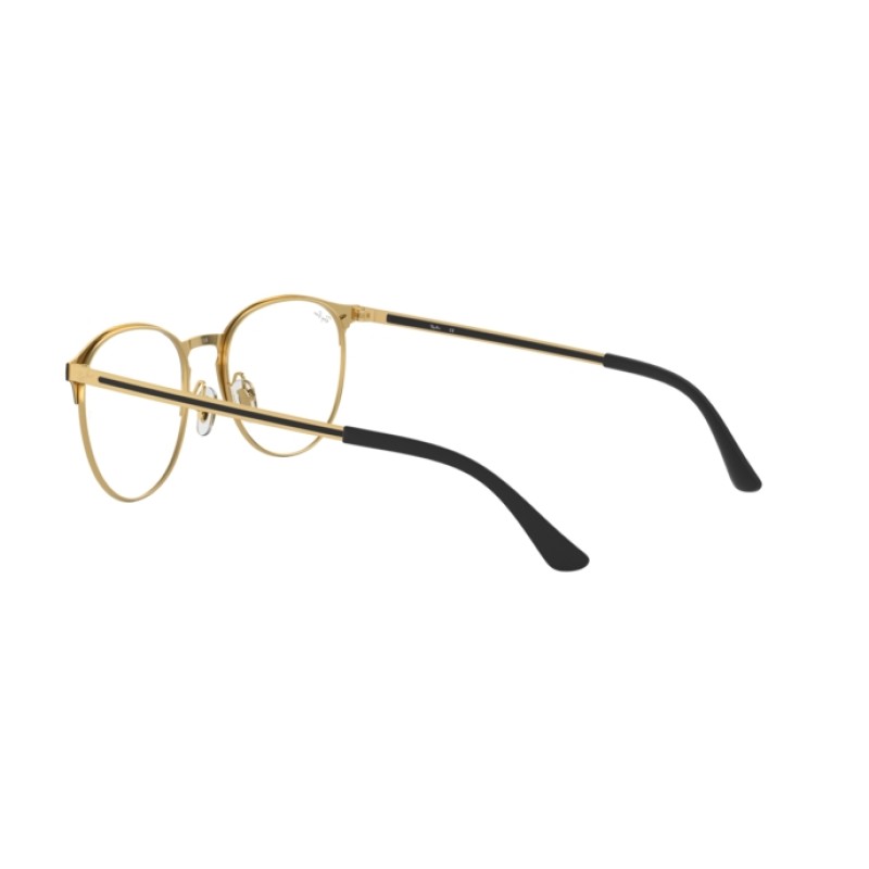 Ray-Ban RX 6375F - 2890 Oro Top In Negro